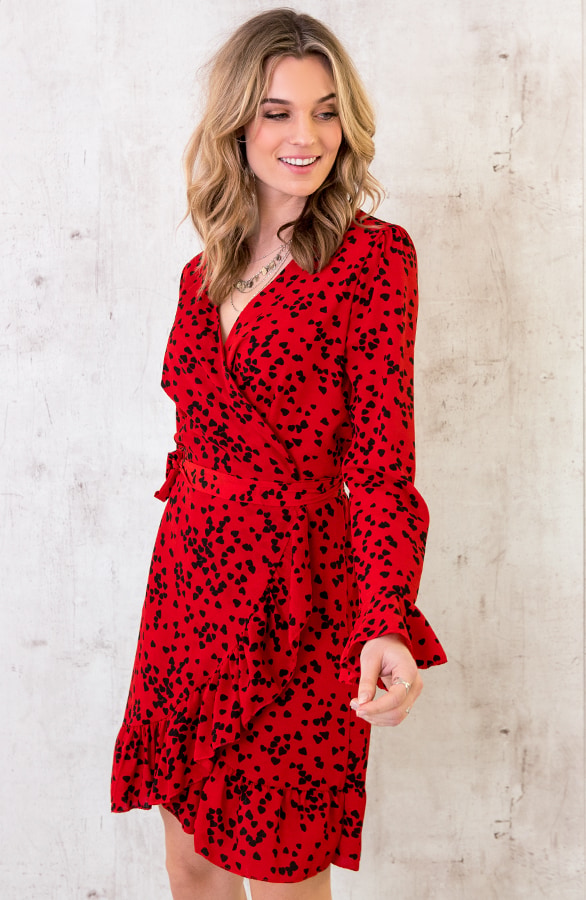 Overslag Jurk Hartjes Rood – shoparchief, foto 5