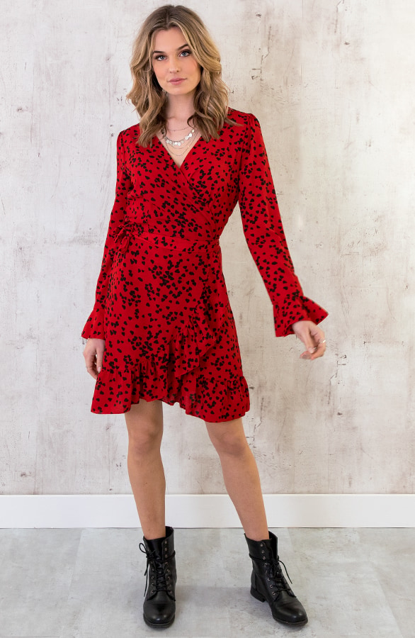 Overslag Jurk Hartjes Rood – shoparchief, foto 4