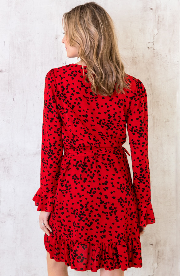 Overslag Jurk Hartjes Rood – shoparchief, foto 7