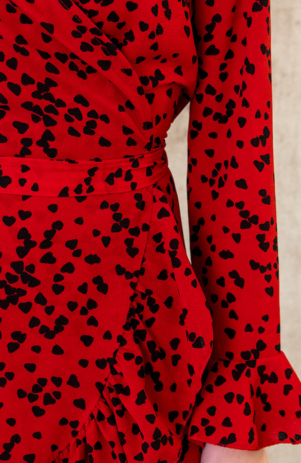 Overslag Jurk Hartjes Rood – shoparchief, foto 6
