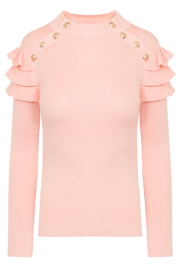 Ruches Trui Deluxe Roze – shoparchief