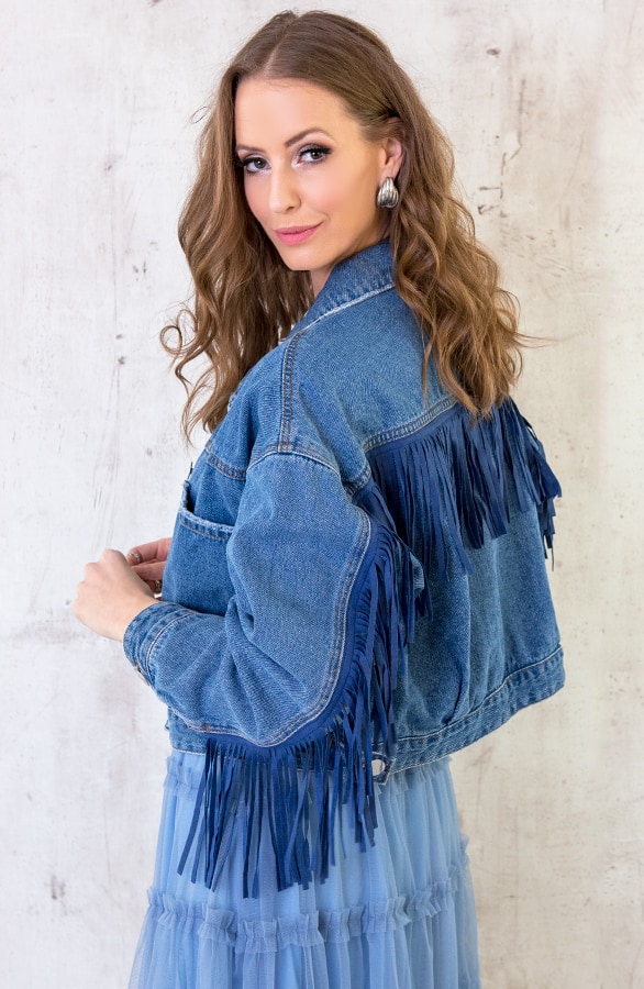 Spijkerjas Met Fringe – shoparchief