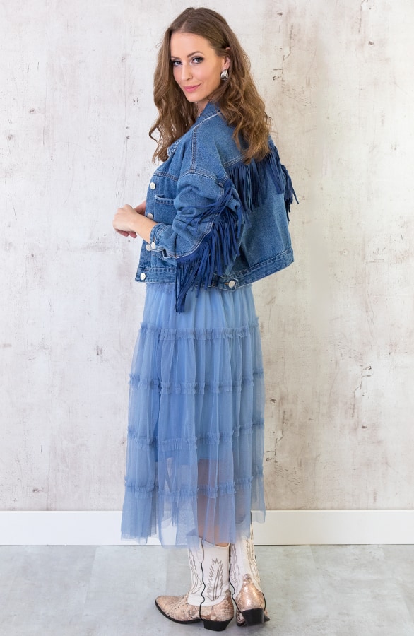 Tule Rok Jeansblauw – shoparchief, foto 4