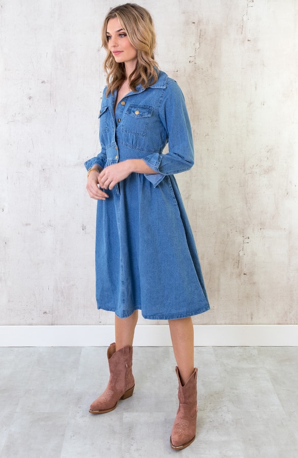 Spijkerjurk Dames – shoparchief, foto 5