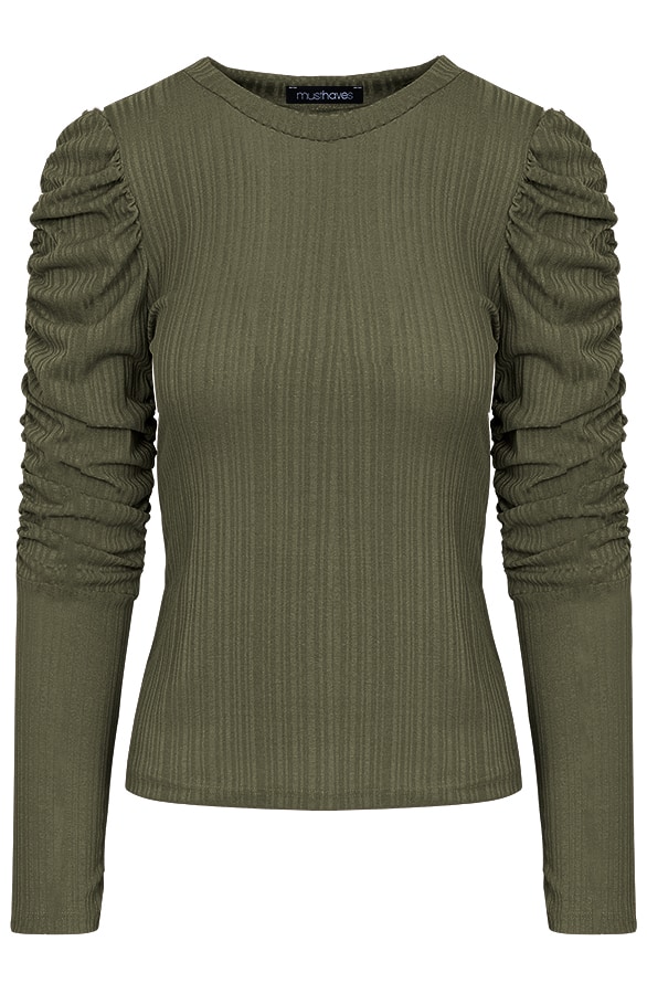 Sleeve Met Pofmouwen Groen – shoparchief