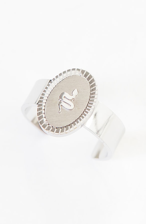 Zegelring Snake Zilver – shoparchief, foto 3