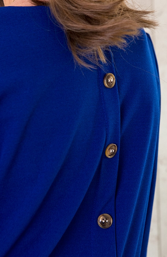 Basic Knopen Tuniek Kobalt – shoparchief, foto 6
