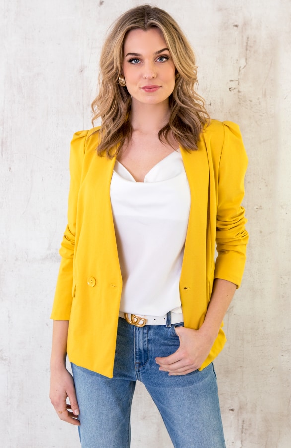 Dames Blazer Geel – shoparchief, foto 2