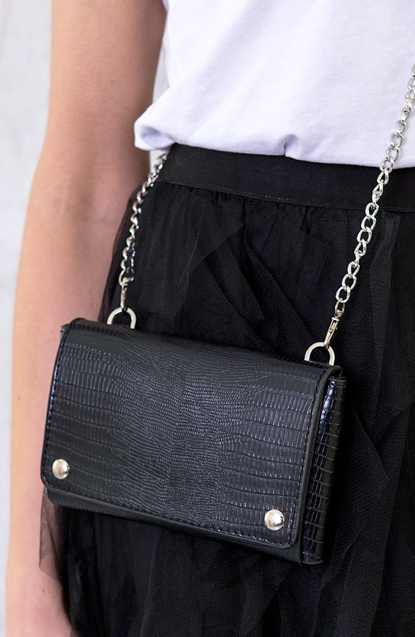 Bumbag Slangenprint Zwart – shoparchief, foto 3