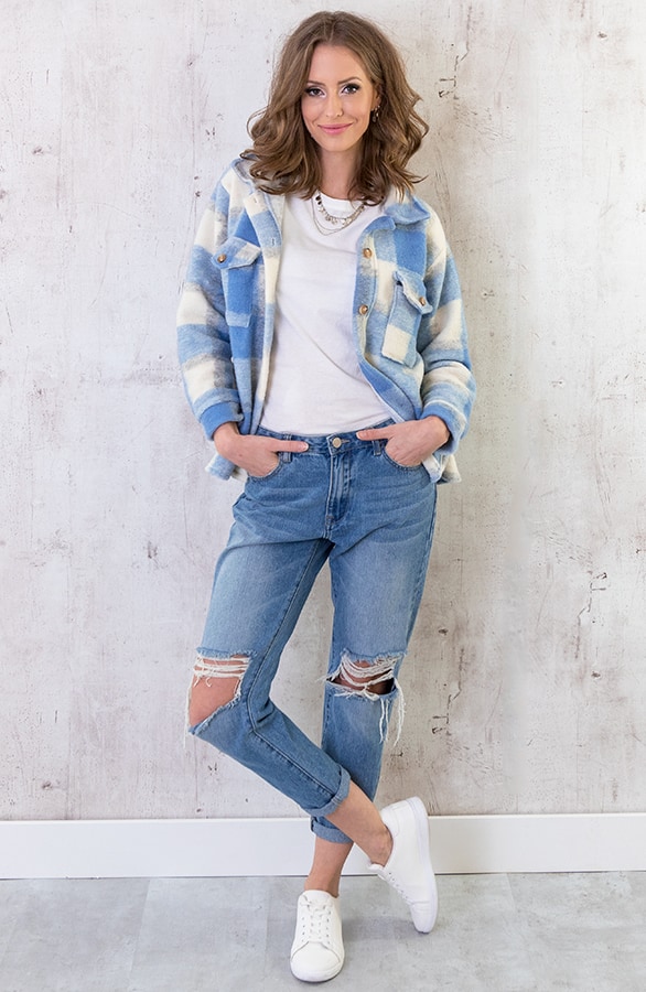 Checkered Jack Dames Jeans – shoparchief, foto 3
