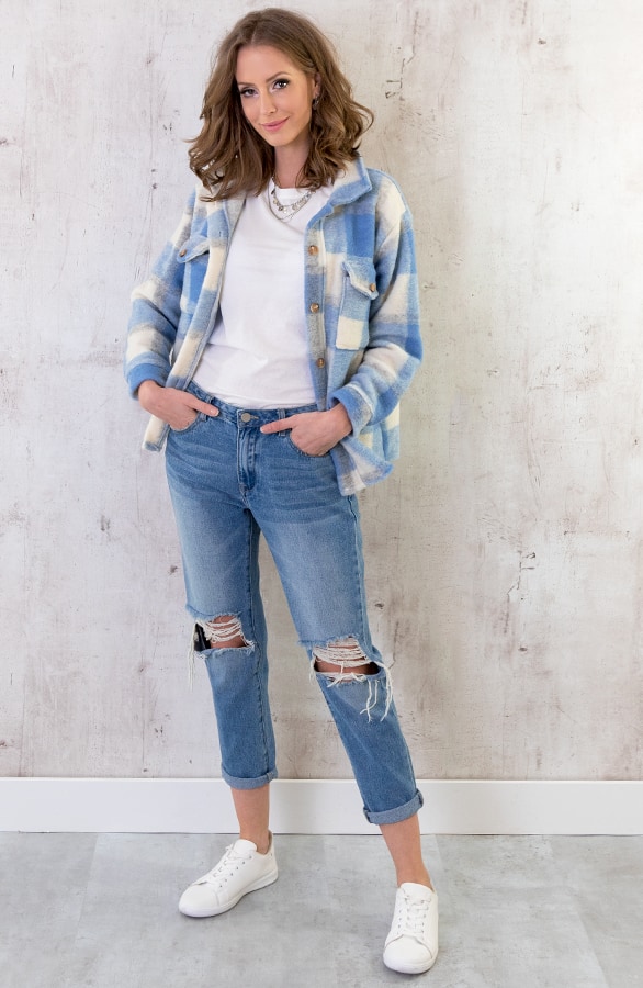 Checkered Jack Dames Jeans – shoparchief, foto 4