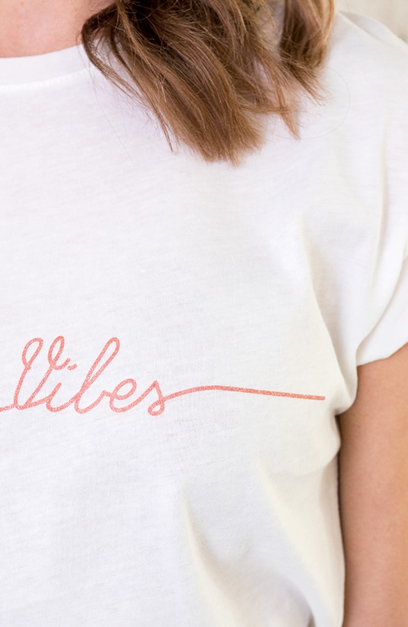 Good Vibes Top Koraal – shoparchief, foto 4