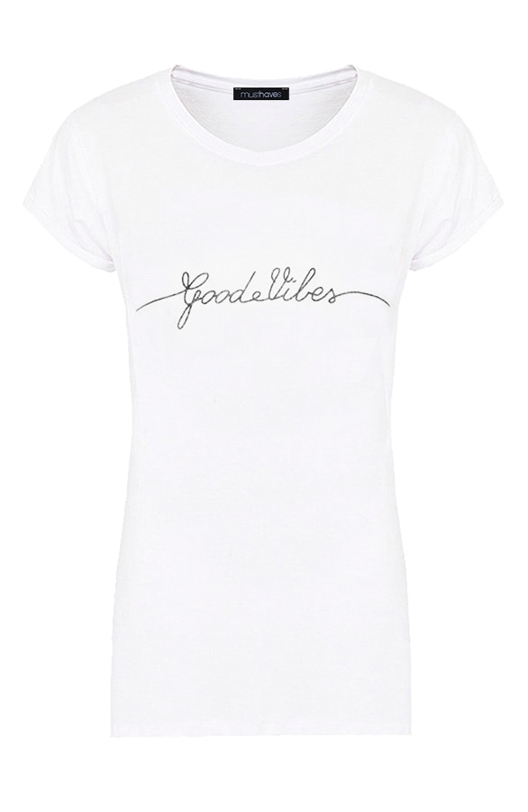 Good Vibes Top Zwart – shoparchief