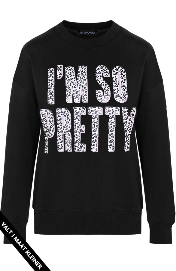 I'm So Pretty Trui Zwart – shoparchief