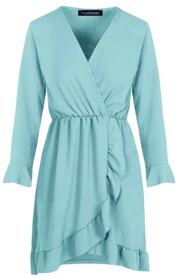 Jurk Met Overslag Mint – shoparchief