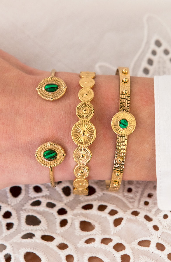 Malachite Double Armband – shoparchief, foto 2