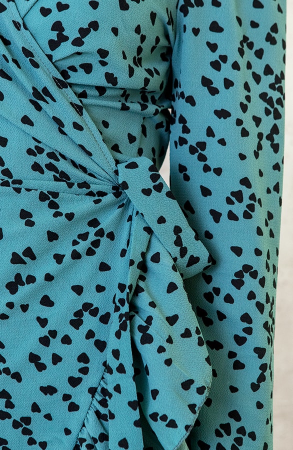 Overslag Jurk Hartjes Mint – shoparchief, foto 6
