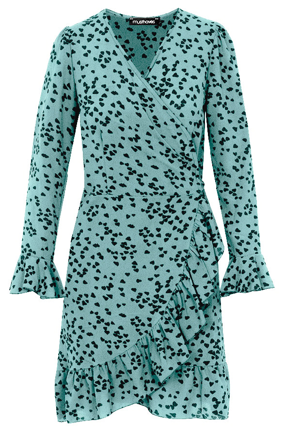Overslag Jurk Hartjes Mint – shoparchief