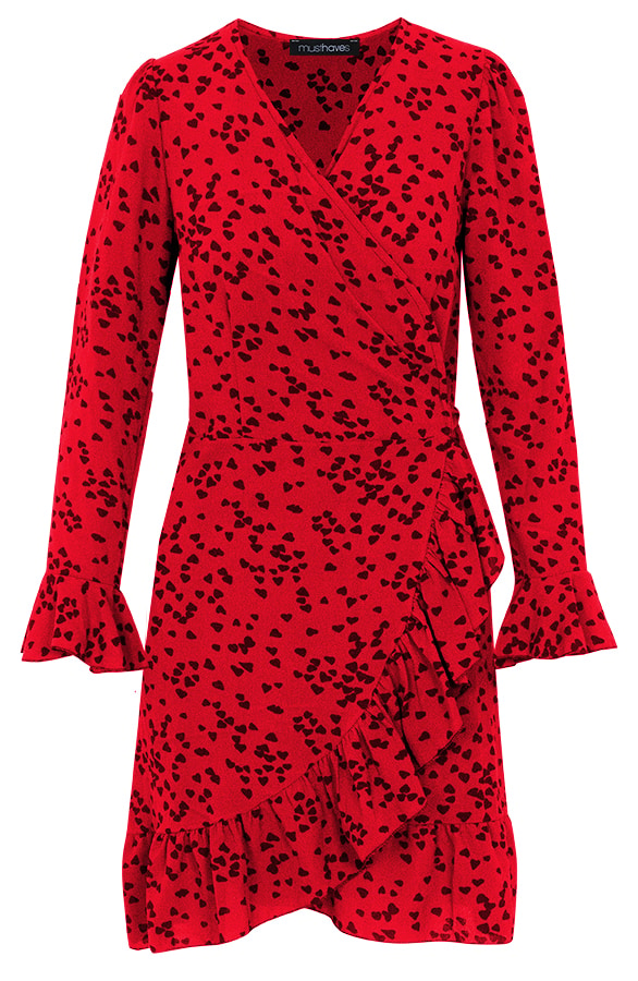 Overslag Jurk Hartjes Rood – shoparchief