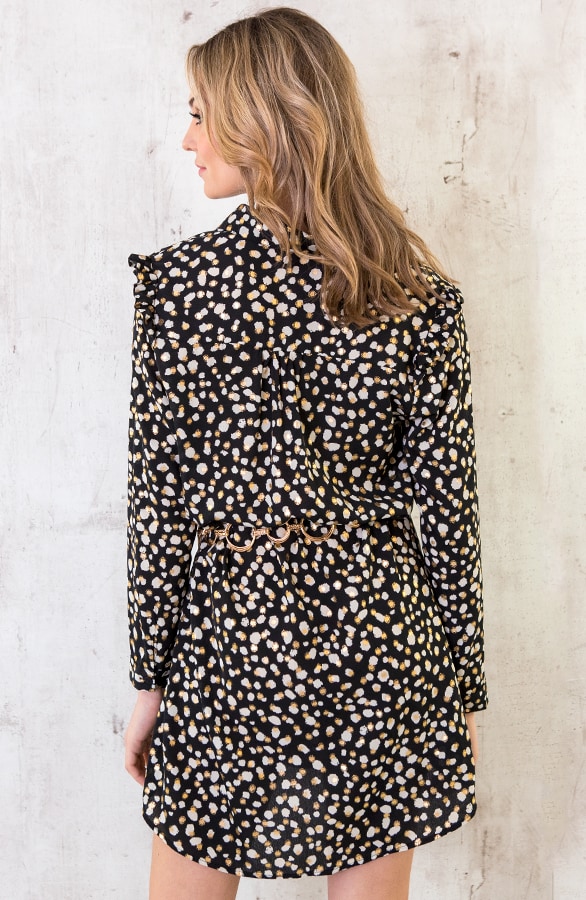 Panter Jurk Dames Zwart – shoparchief, foto 4