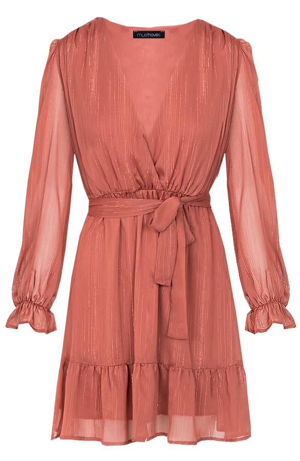 Ruches Jurk Deluxe Dust – shoparchief