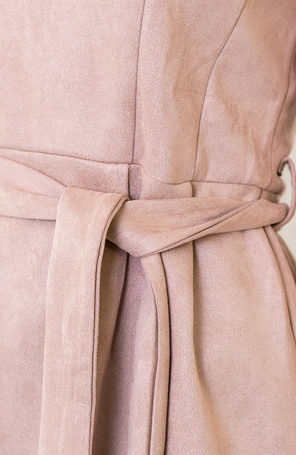 Suede Jurk Taupe – shoparchief, foto 6