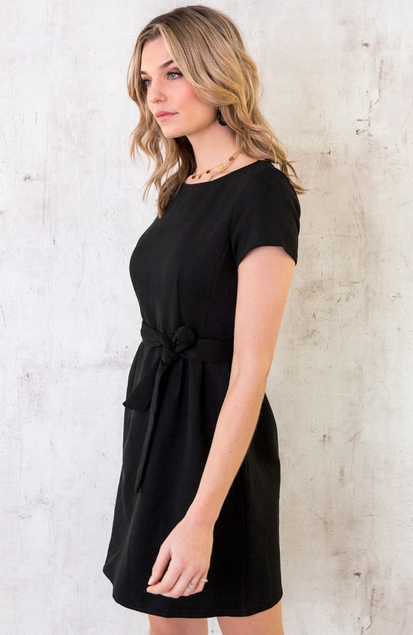 Suede Jurk Zwart – shoparchief, foto 5