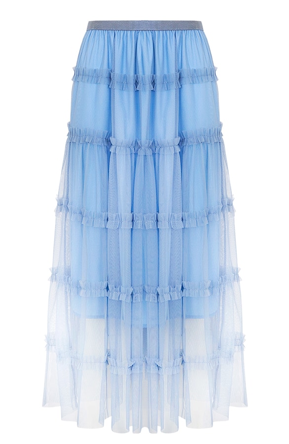 Tule Rok Jeansblauw – shoparchief