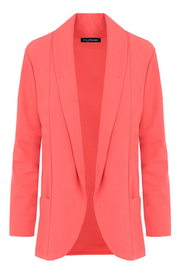 Basic Blazer Koraalrood – shoparchief