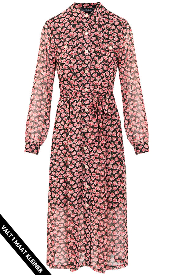 Bloemenprint Midi Jurk – shoparchief