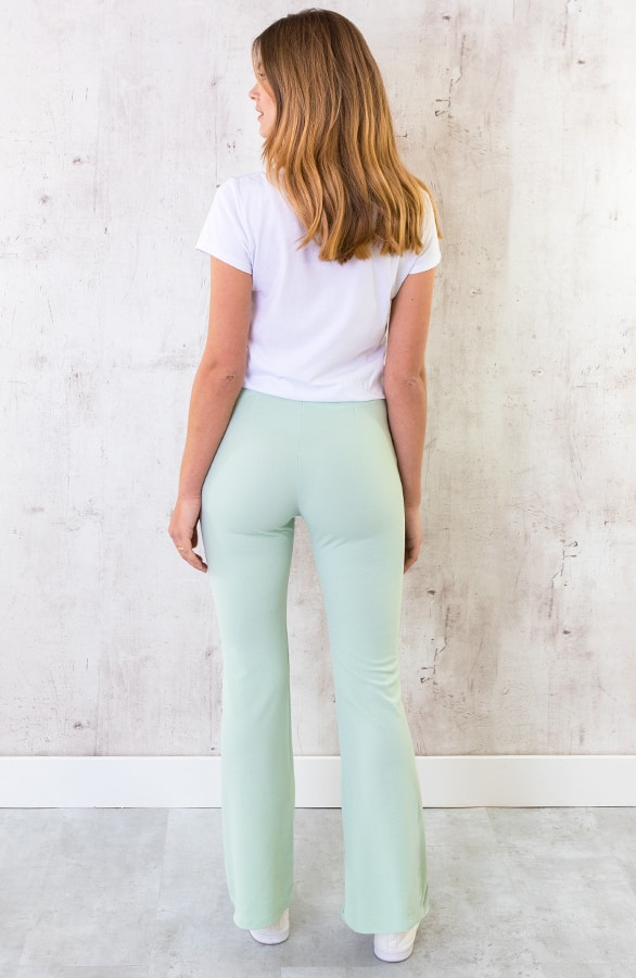Flared Broek Mintgroen – shoparchief, foto 4