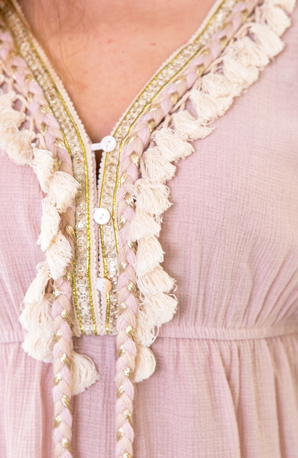 Ibiza Tassel Top Roze – shoparchief, foto 5