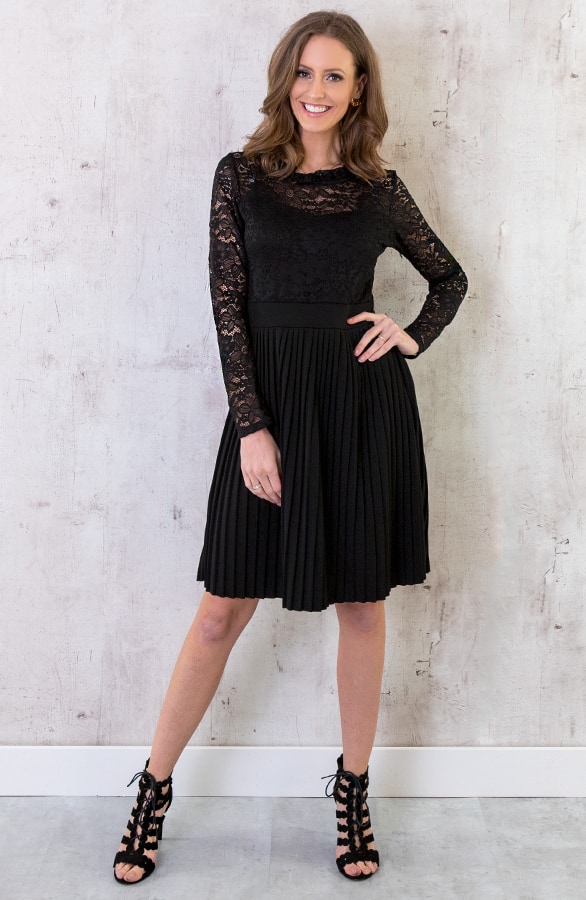Kanten Jurk Exclusive Zwart – shoparchief, foto 3