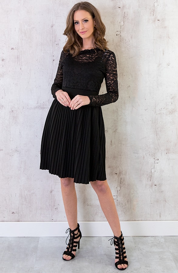 Kanten Jurk Exclusive Zwart – shoparchief, foto 4