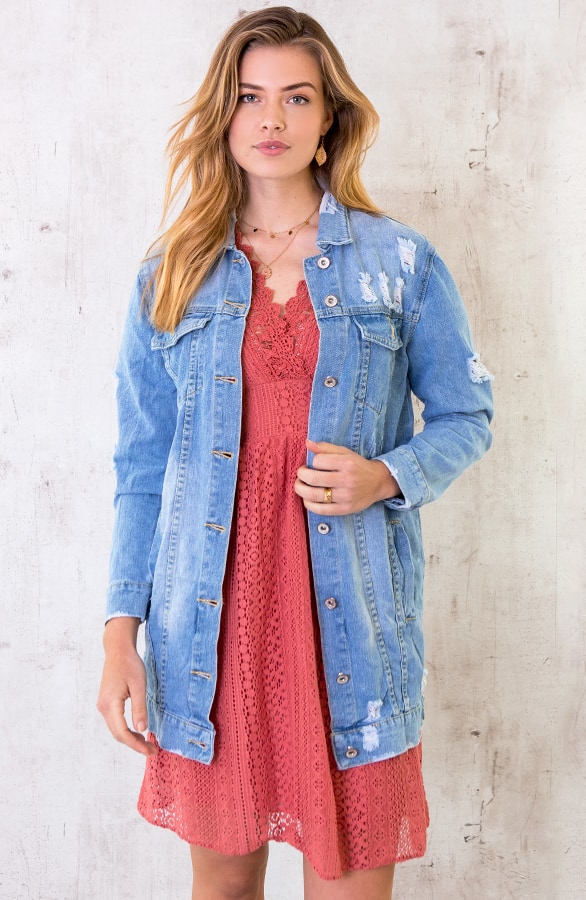 Jurk Met Kant Koraal – shoparchief, foto 3