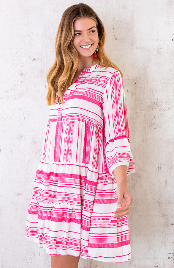 Kelim Tuniek Katoen Fuchsia – shoparchief, foto 2