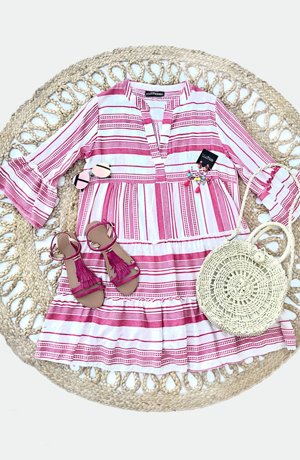 Kelim Tuniek Katoen Fuchsia – shoparchief