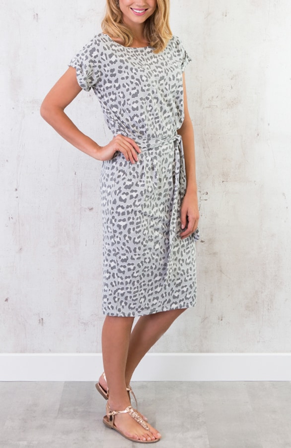 Leopard Jurk Grijs – shoparchief, foto 3