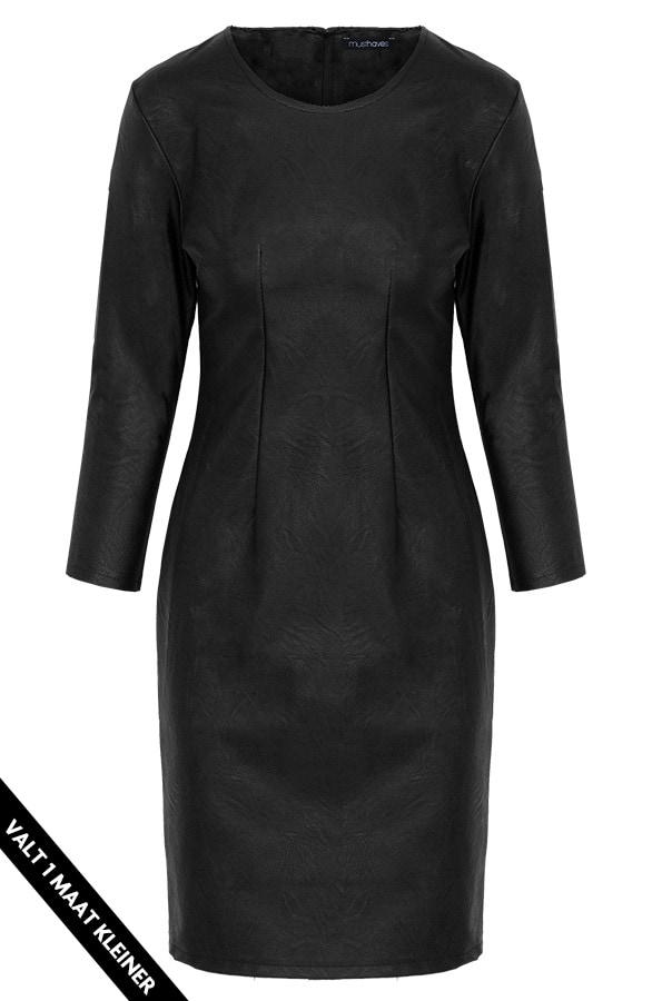Leren Jurk Dames Zwart – shoparchief