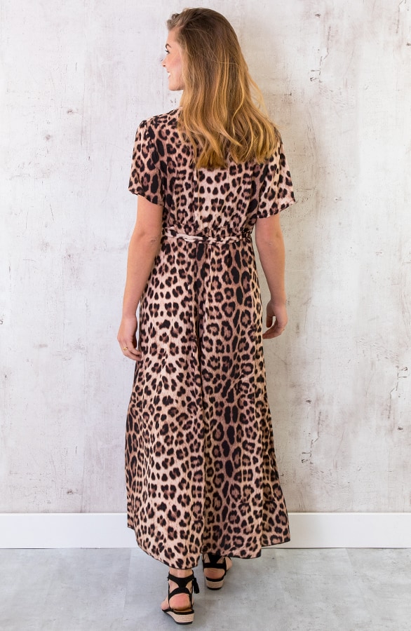 Maxi Jurk Leopard Bruin – shoparchief, foto 5