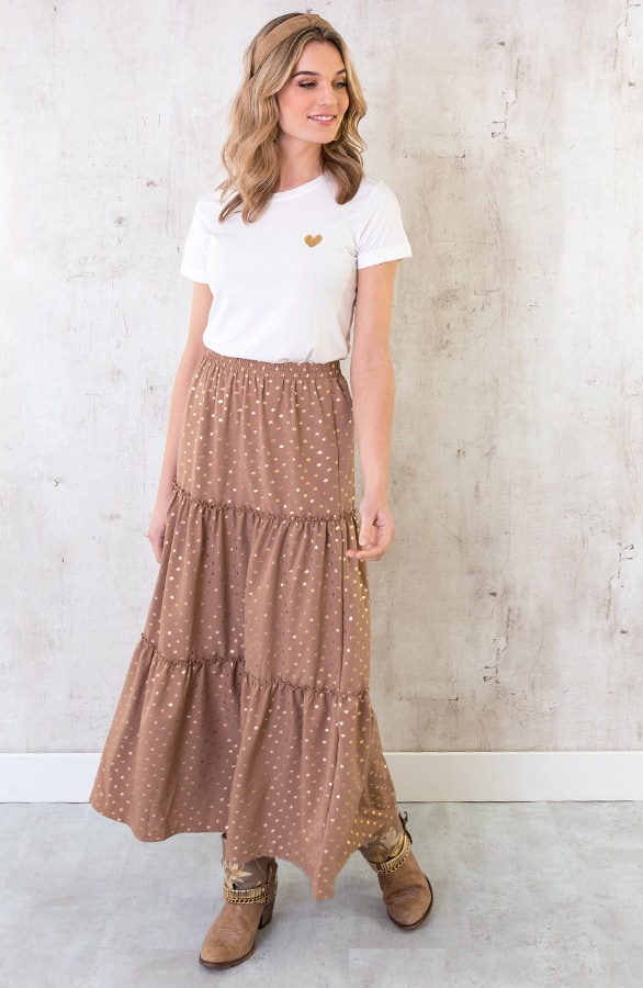 Maxi Rok Deluxe Taupe – shoparchief, foto 2