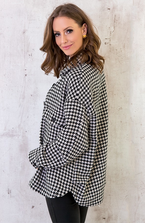 Oversized Jacket Pied De Poule – shoparchief, foto 2