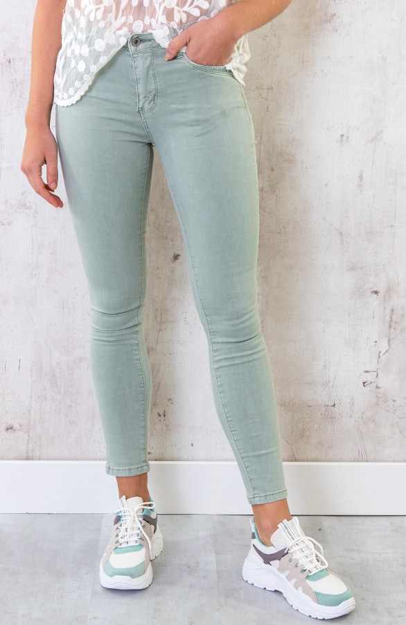 Broek Met Pailletten Mint – shoparchief