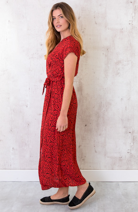 Cheetah Jurk Rood – shoparchief, foto 4