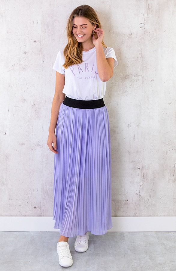 Plooirok Dames Lila – shoparchief, foto 2