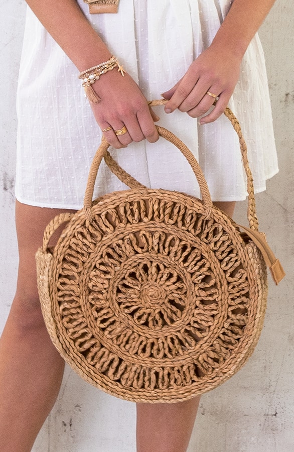 Rattan Korbtasche Camel, Shoparchiv