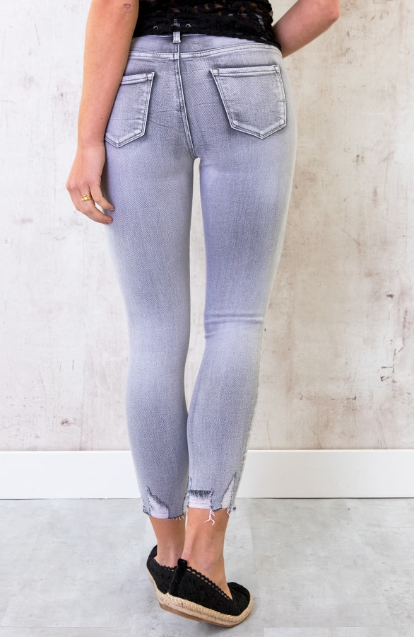 Skinny Jeans Damaged Grijs – shoparchief, foto 3