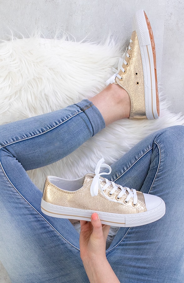 Sneakers Dames Goud – shoparchief, foto 3
