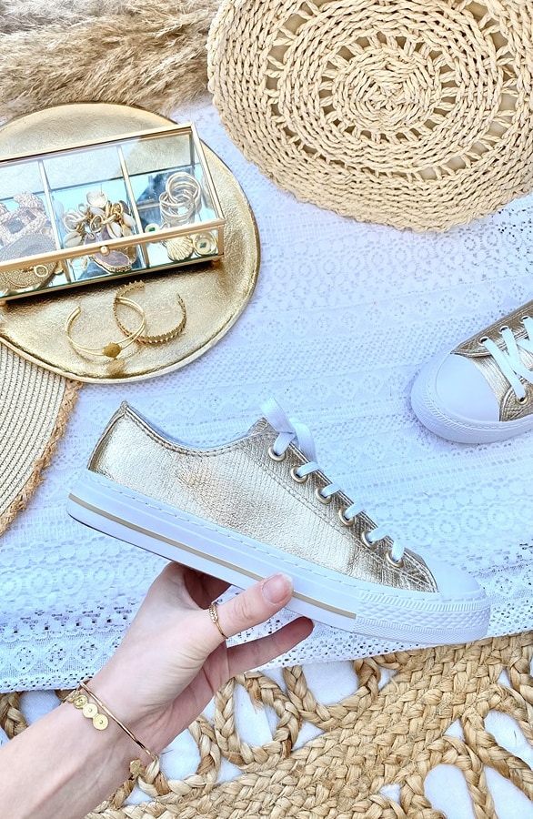 Sneakers Dames Goud – shoparchief, foto 6