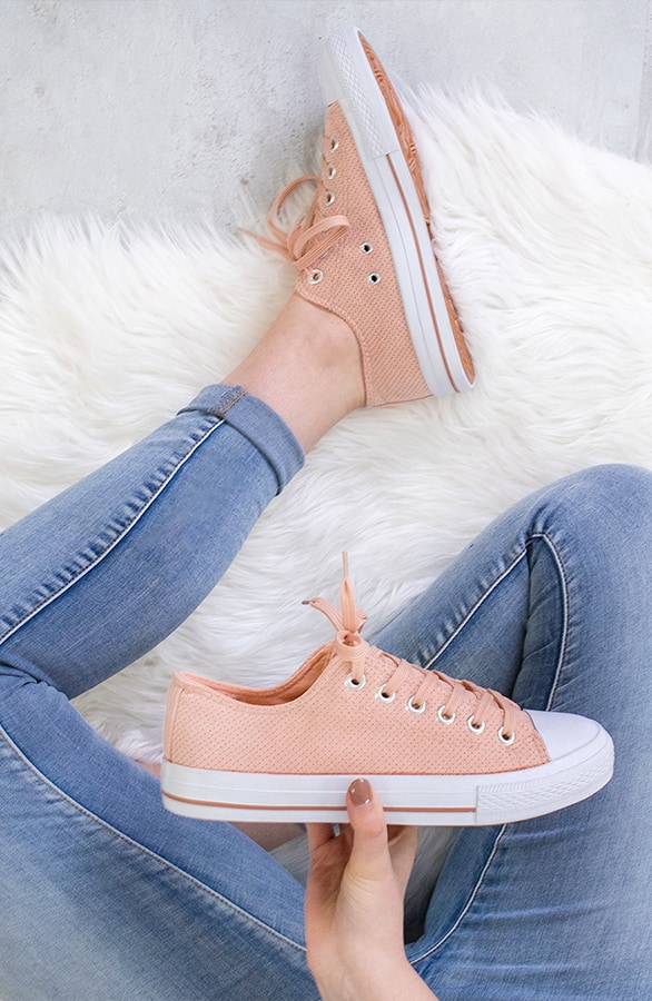 Suede Sneakers Rosa, Shoparchiv, Foto 2